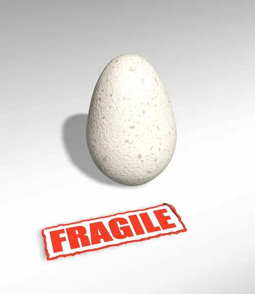 Törékeny tojás — Stock Fotó