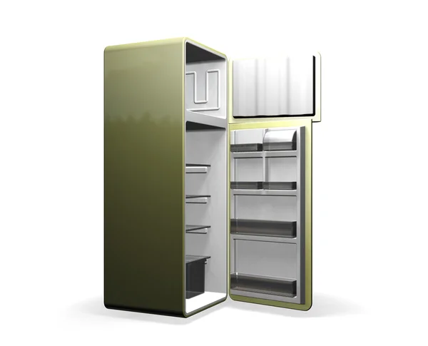 现代冰箱σύγχρονο ψυγείο — 图库照片
