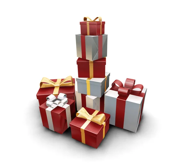 Stack of gifts — Stock Photo, Image