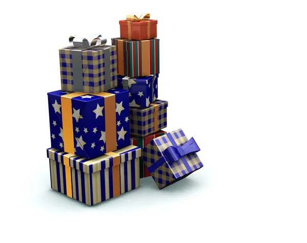 stock image Stack of gifts