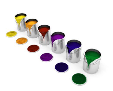 Paint cans clipart