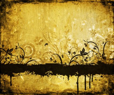 Floral Grunge background clipart