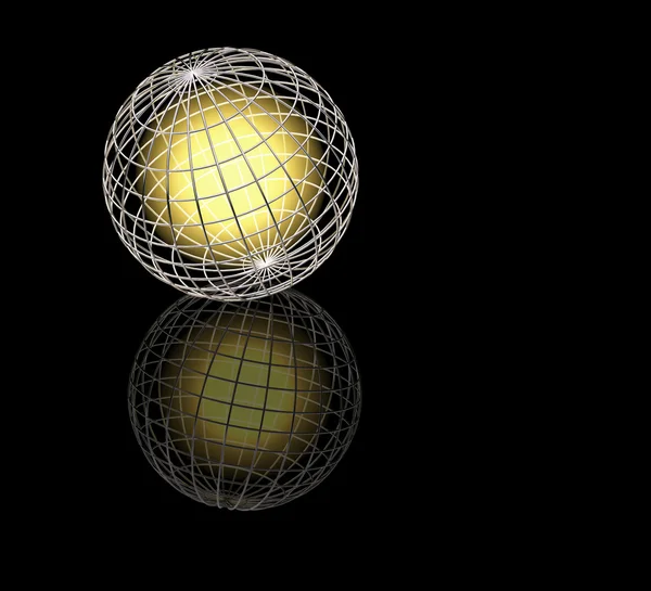 Светящийся глобус — стоковое фото