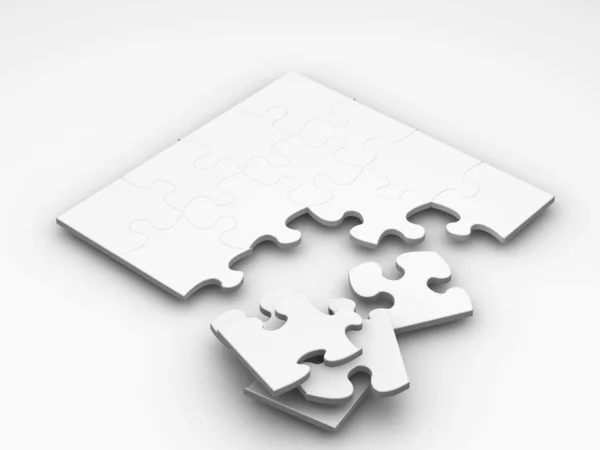 Unvollendetes Puzzle — Stockfoto
