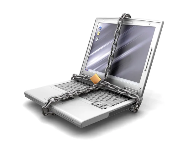 Laptop-Sicherheit — Stockfoto
