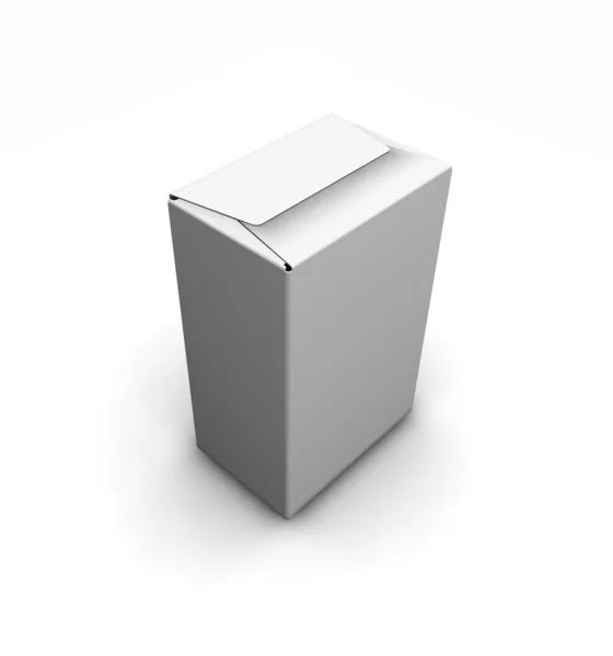 Κενό κουτί λευκό — Φωτογραφία Αρχείου