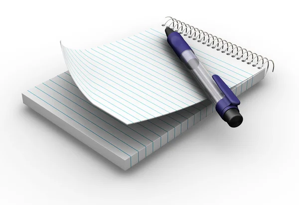 Kalem ile not etmek — Stok fotoğraf