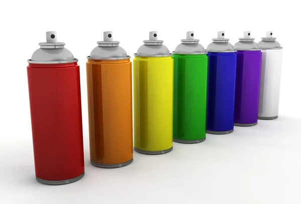Spray cans — Stock Photo, Image
