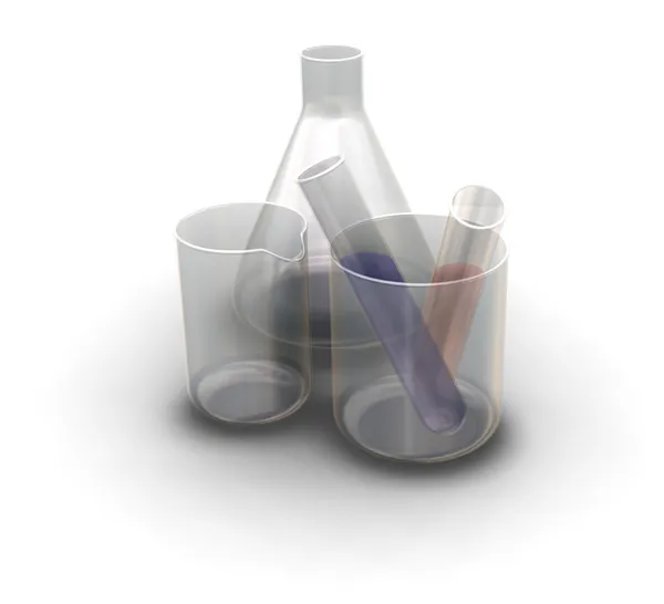 Test tüpleri ve şişe — Stok fotoğraf