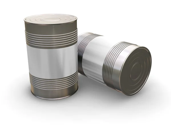 Blank cans — Stock Photo, Image