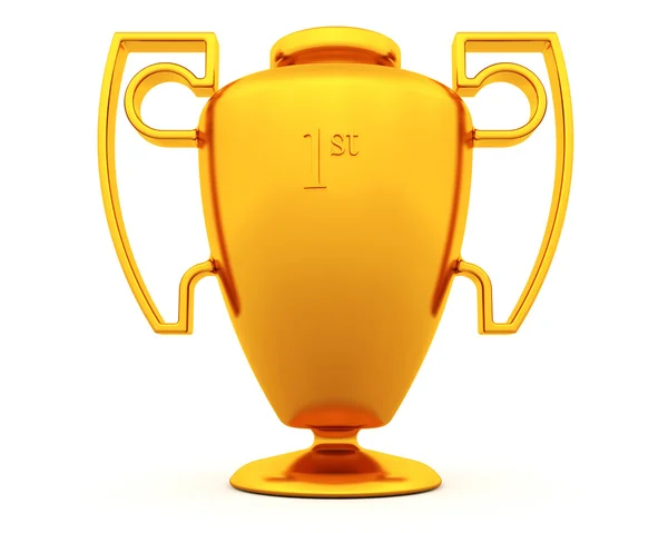 Złote trofeum — Zdjęcie stockowe