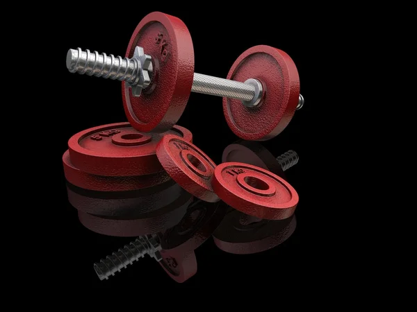 3D render of various weights — Stok fotoğraf
