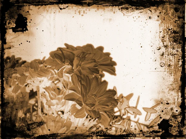 Çiçekli grunge — Stok fotoğraf