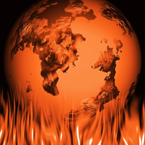 Küresel sıcaklık — Stok fotoğraf