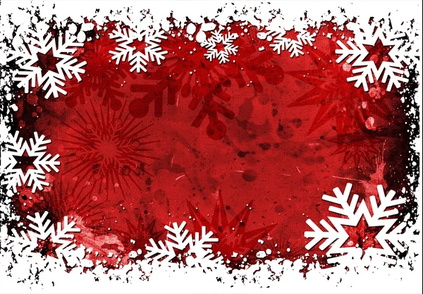 Grunge snowflakes — Stock Photo, Image