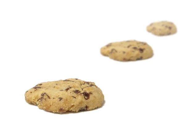 Cookies isolados sobre um fundo branco — Fotografia de Stock