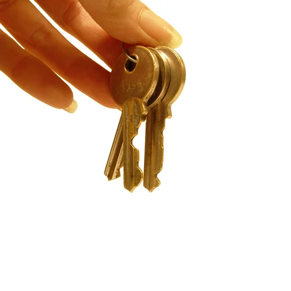 Handing over the keys — Stock Photo, Image