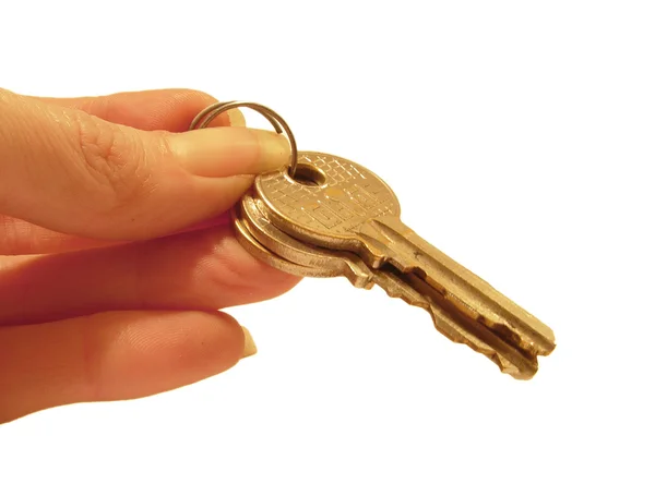 De sleutels overhandigen — Stockfoto
