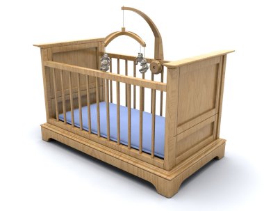 Baby's cot clipart