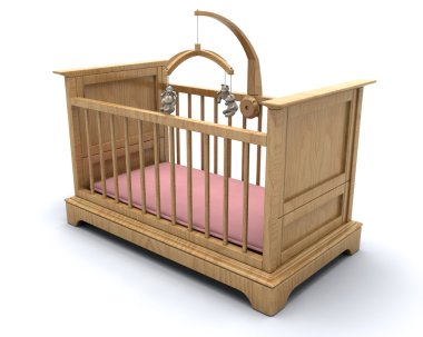 Baby's cot clipart