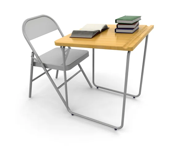 Escritorio y silla — Foto de Stock