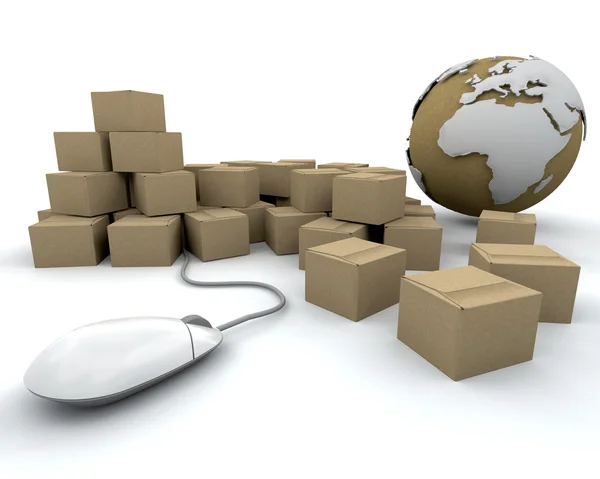 Global delivery — Stock Photo, Image