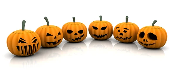 Scary pumpkins — Stock Photo, Image