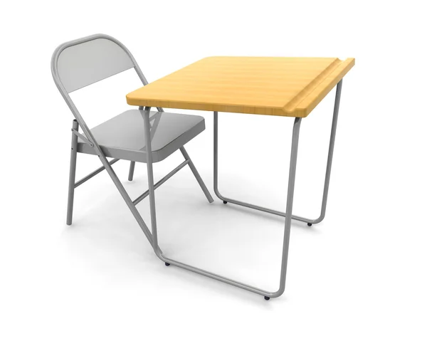 Schreibtisch und Stuhl — Stockfoto