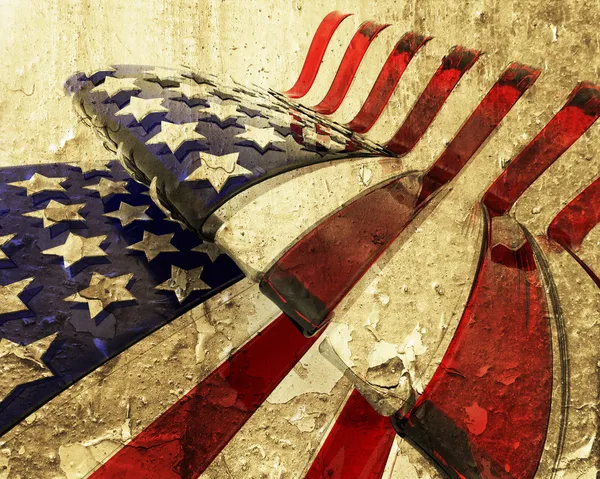 Grunge American flag — Stock Photo, Image