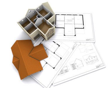 Contemporary house clipart