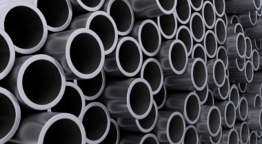 Steel pipes clipart