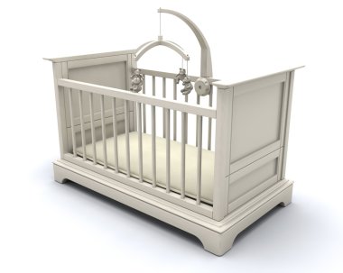 Cot for baby clipart