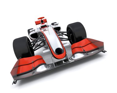 3d render of a formula one car