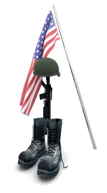 Fallen soldier tribute clipart