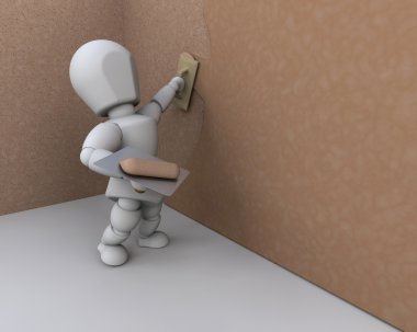 3D inşaat işçisi