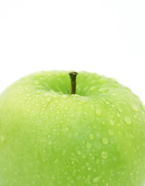 Appel met waterdruppels — Stockfoto