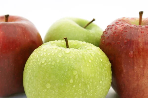 Czerwone i zielone jabłka — Zdjęcie stockowe