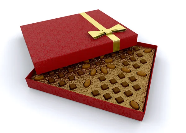Коробка конфет — стоковое фото