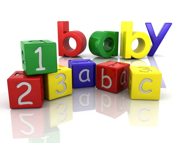 Baby building blocks — Stock Photo, Image