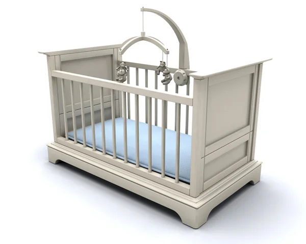 男の赤ちゃんのためのベッド — ストック写真