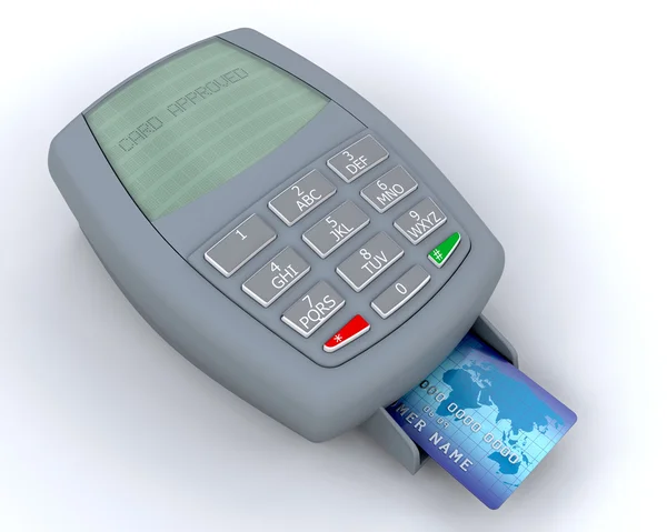 Kredi kartı onaylı — Stok fotoğraf