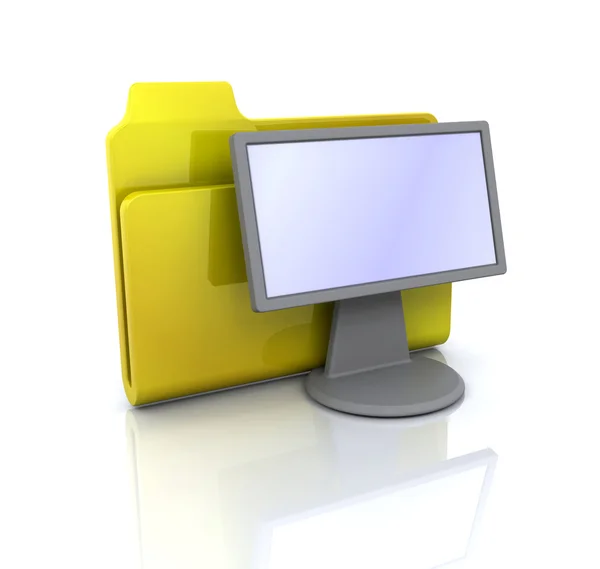 Display folder icon — Stock Photo, Image