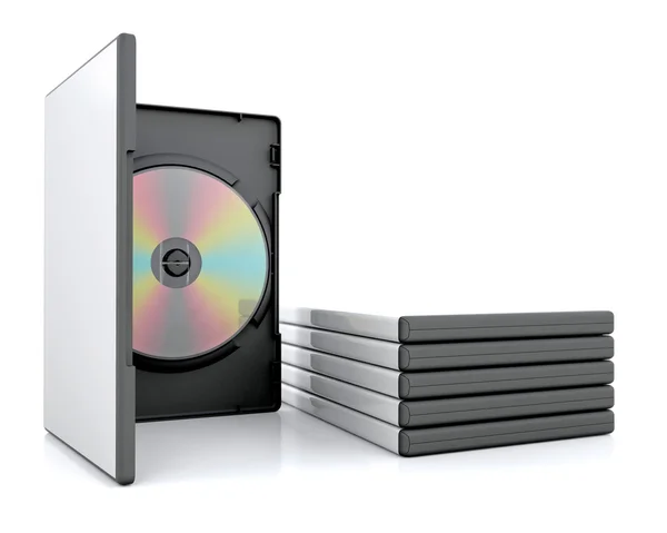 DVD in case — Stock Photo, Image