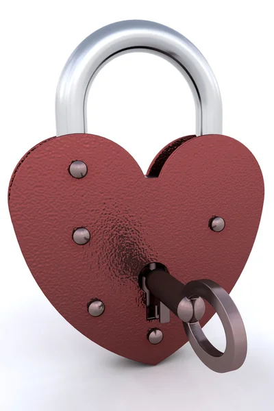 stock image Heart padlock