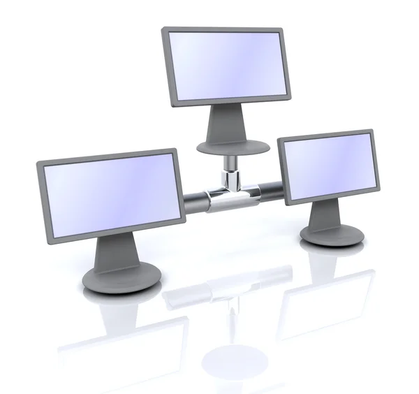 Icon for network computer — Stock Photo, Image