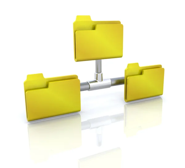 Computer icon for network folder — Stock Photo, Image