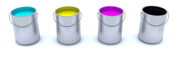 Plechovky od barev — Stock fotografie