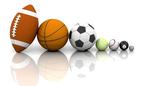 Piłki sportowe — Zdjęcie stockowe
