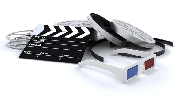 Equipamento de cinema 3D — Fotografia de Stock