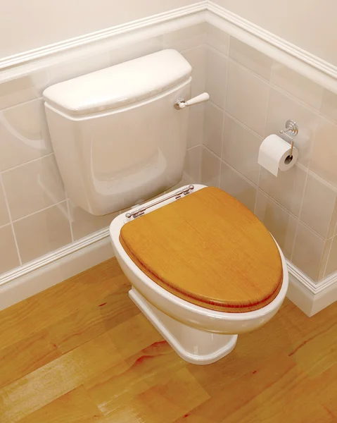 3D-Darstellung einer Toilette — Stockfoto